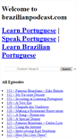 Mobile Screenshot of brazilianpodcast.com