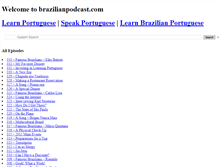 Tablet Screenshot of brazilianpodcast.com